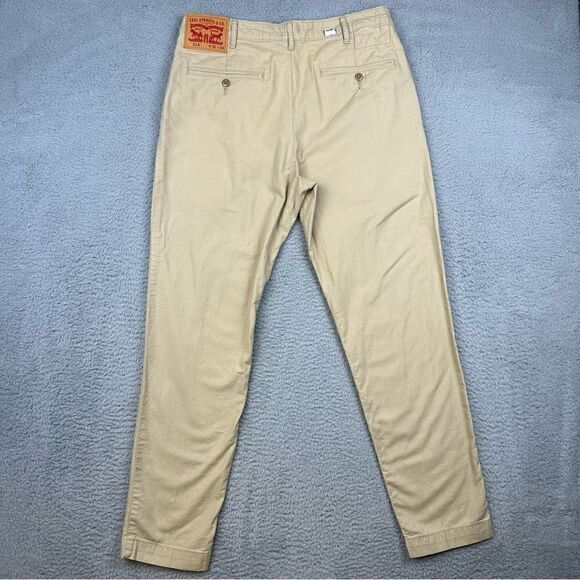 Levis 514 Pants 31x34 Beige Khakis Straight Leg Slacks Business Casual 32x29* - Picture 4 of 14